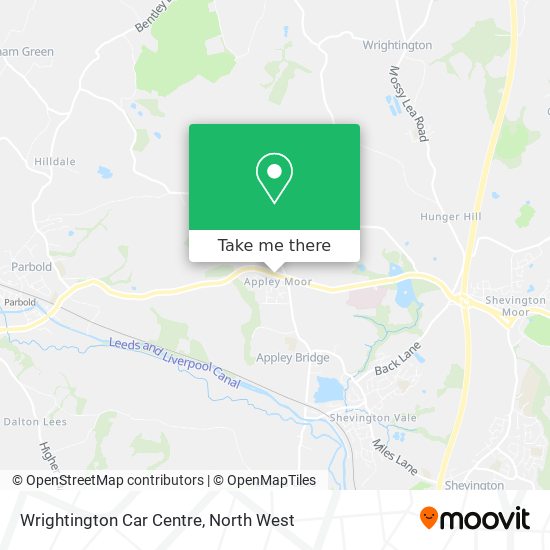 Wrightington Car Centre map