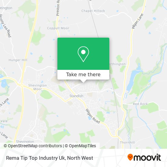 Rema Tip Top Industry Uk map