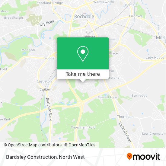 Bardsley Construction map