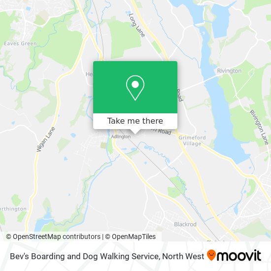 Bev's Boarding and Dog Walking Service map