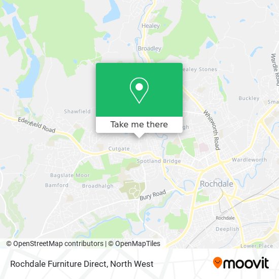 Rochdale Furniture Direct map