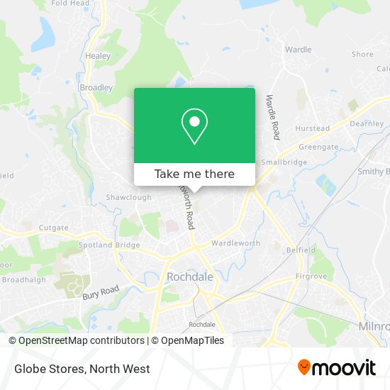 Globe Stores map