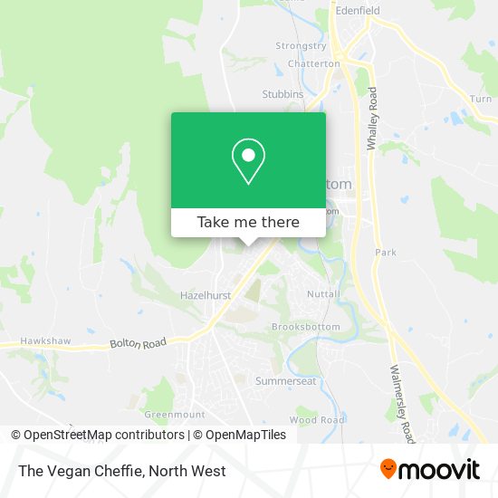 The Vegan Cheffie map