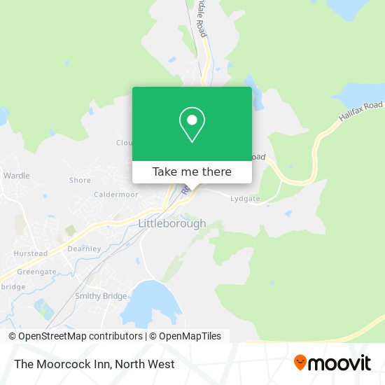 The Moorcock Inn map