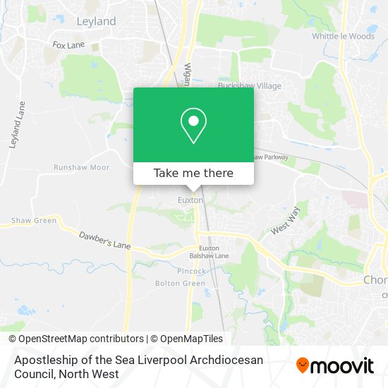 Apostleship of the Sea Liverpool Archdiocesan Council map