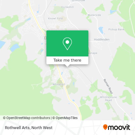 Rothwell Arts map