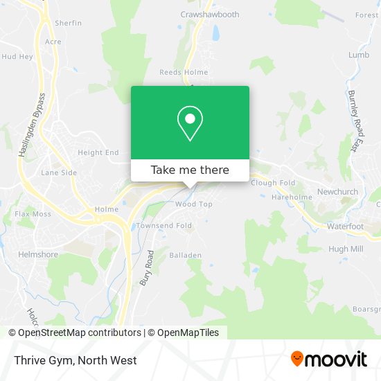 Thrive Gym map