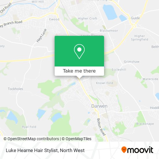 Luke Hearne Hair Stylist map