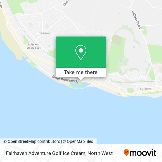 Fairhaven Adventure Golf Ice Cream map