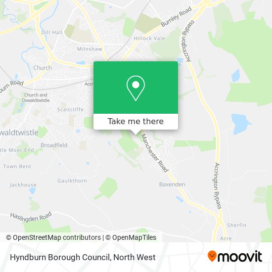 Hyndburn Borough Council map