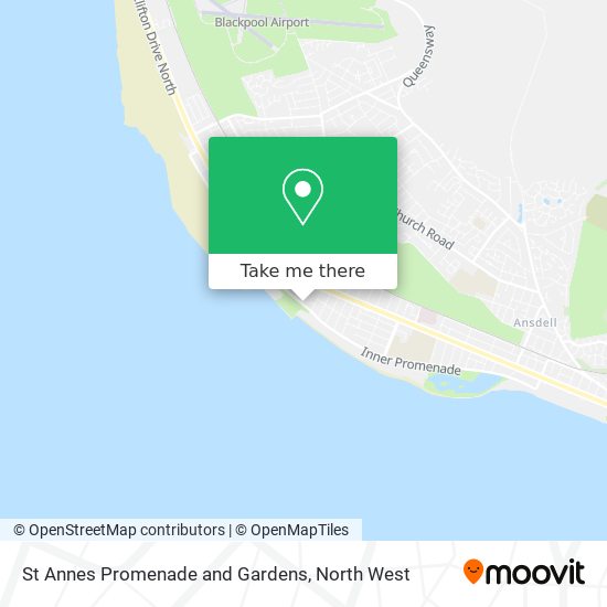 St Annes Promenade and Gardens map