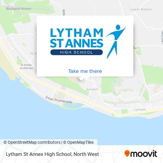 Lytham St Annes High School map