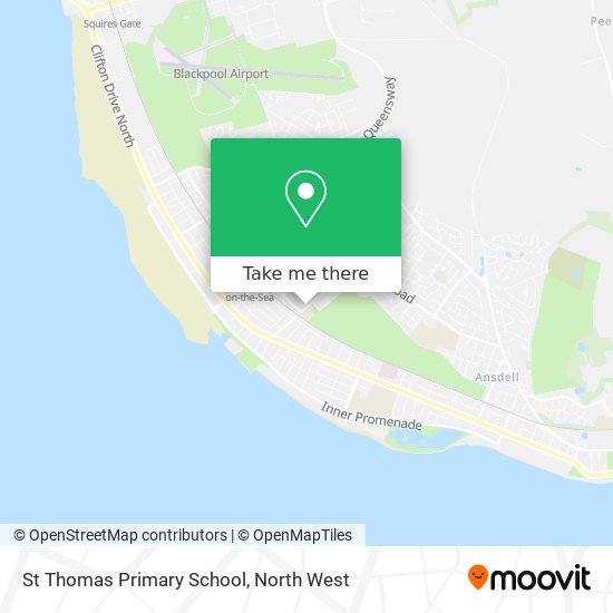 St Thomas Primary School map