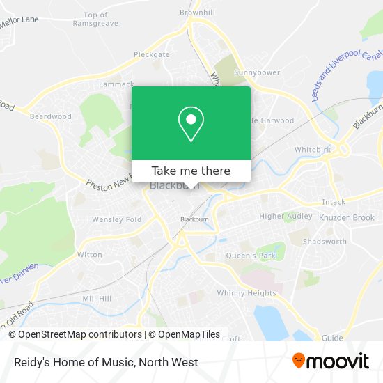 Reidy's Home of Music map