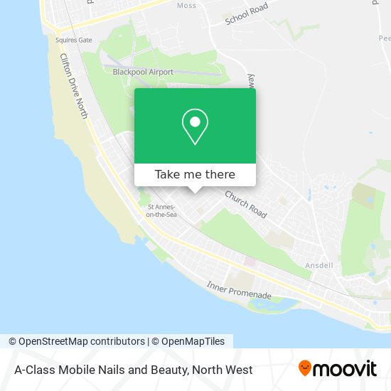 A-Class Mobile Nails and Beauty map
