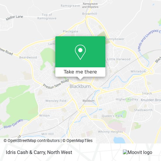 Idris Cash & Carry map