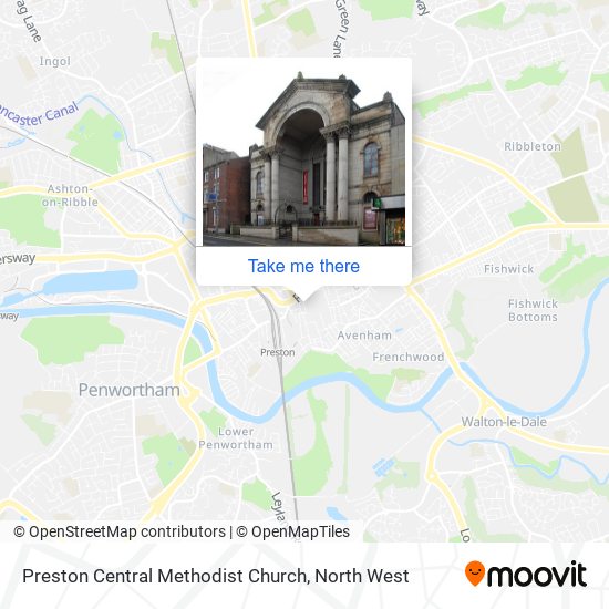 Preston Central Methodist Church map