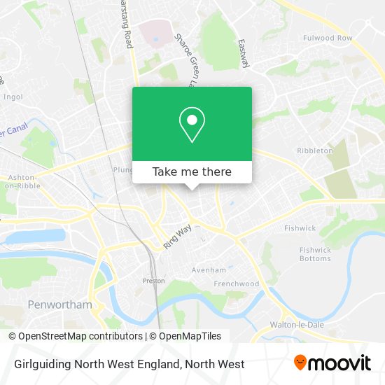 Girlguiding North West England map