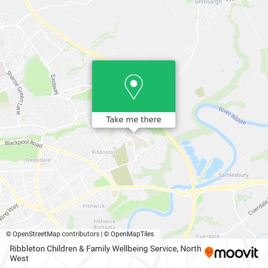 Ribbleton Children & Family Wellbeing Service map