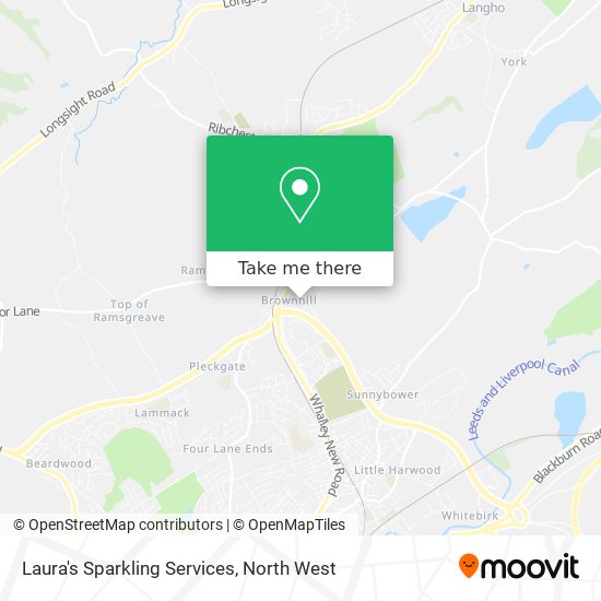 Laura's Sparkling Services map