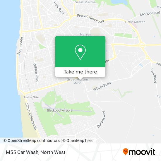 M55 Car Wash map