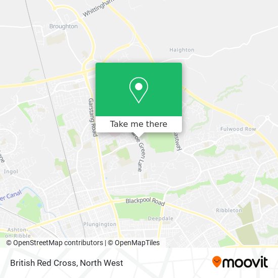 British Red Cross map