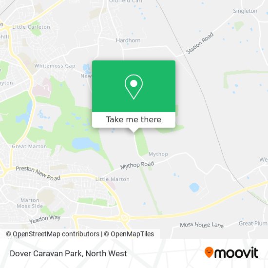Dover Caravan Park map