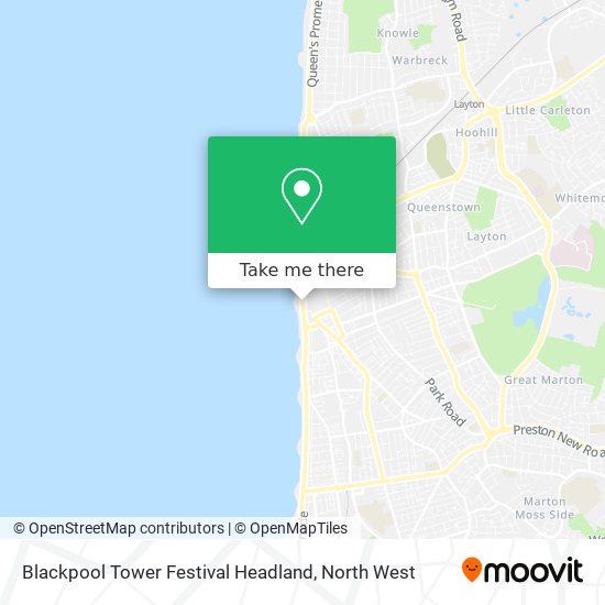 Blackpool Tower Festival Headland map