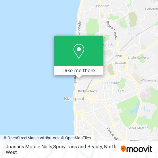 Joannes Mobile Nails,Spray Tans and Beauty map