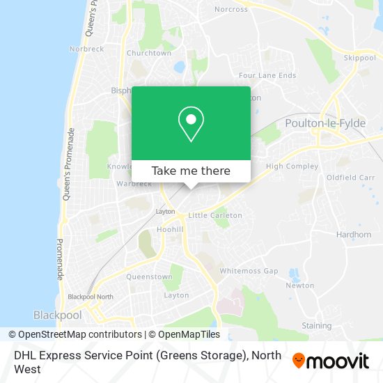 DHL Express Service Point (Greens Storage) map