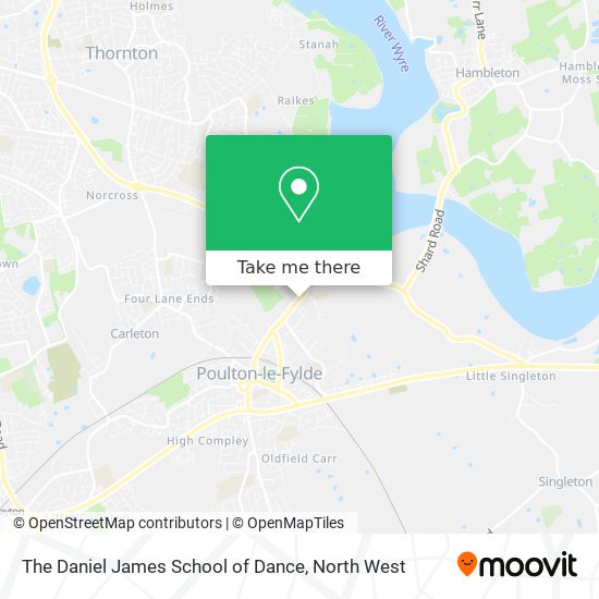 The Daniel James School of Dance map