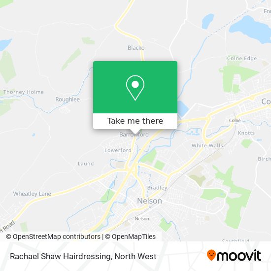 Rachael Shaw Hairdressing map