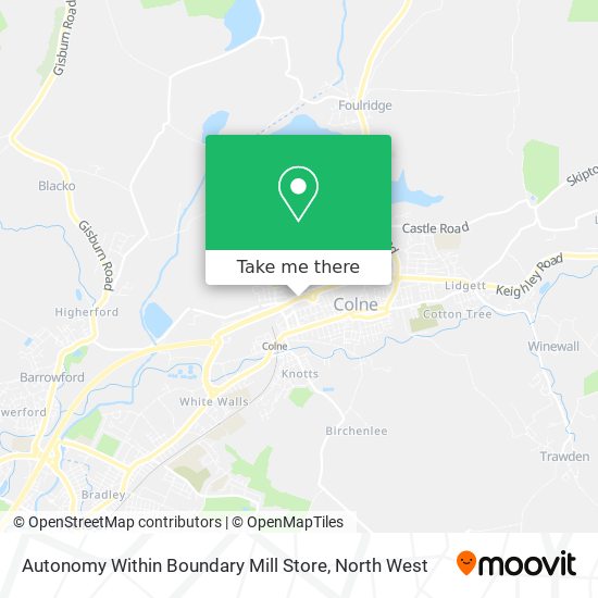 Autonomy Within Boundary Mill Store map