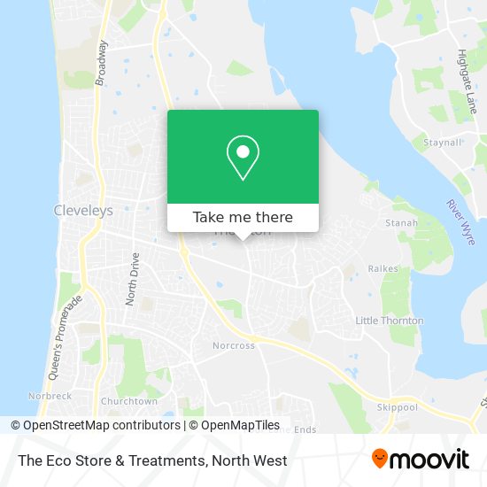 The Eco Store & Treatments map