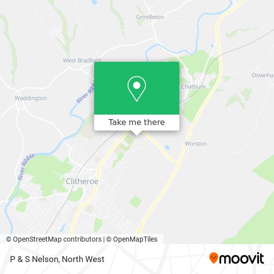 P & S Nelson map