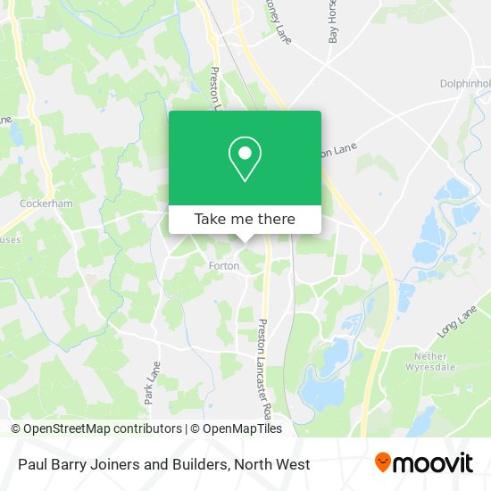 Paul Barry Joiners and Builders map