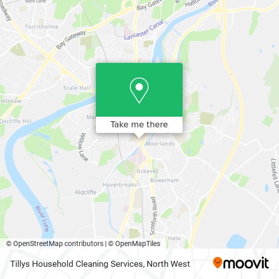 Tillys Household Cleaning Services map
