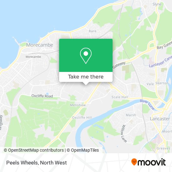 Peels Wheels map