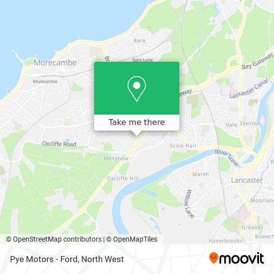 Pye Motors - Ford map