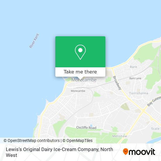 Lewis's Original Dairy Ice-Cream Company map