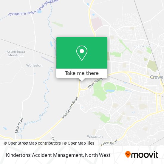 Kindertons Accident Management map