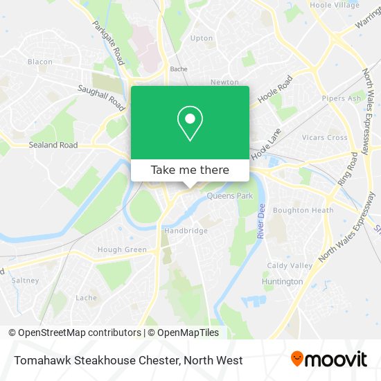 Tomahawk Steakhouse Chester map