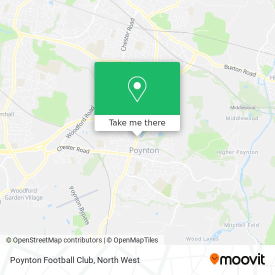 Poynton Football Club map