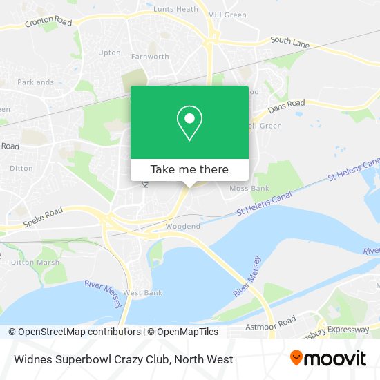 Widnes Superbowl Crazy Club map