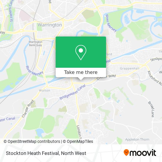 Stockton Heath Festival map