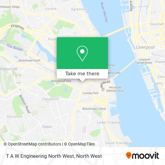 T A W Engineering North West map