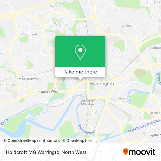 Holdcroft MG Warringto map