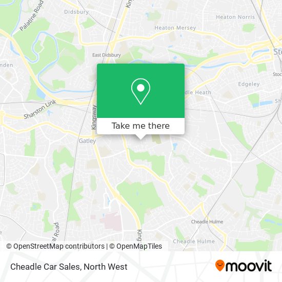 Cheadle Car Sales map