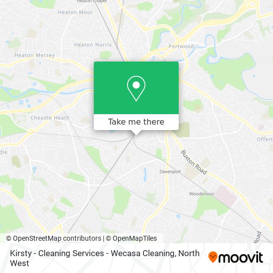 Kirsty - Cleaning Services - Wecasa Cleaning map