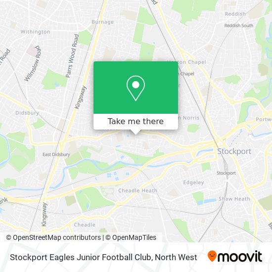 Stockport Eagles Junior Football Club map